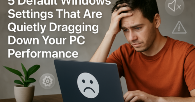 5 Default Windows Settings That Are Quietly Dragging Down Your PC Performance