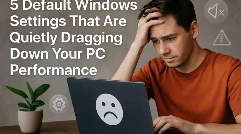 5 Default Windows Settings That Are Quietly Dragging Down Your PC Performance